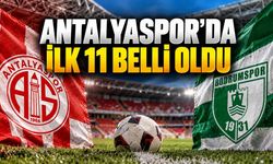 Antalyaspor-Bodrum FK maçının ilk 11'leri açıklandı