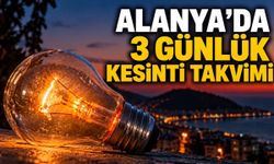 Alanya'da 3 günlük elektrik kesintisi: Mahalle ve sokak listesi