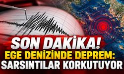 Son Dakika! Ege denizinde deprem: Sarsıntılar korkutuyor
