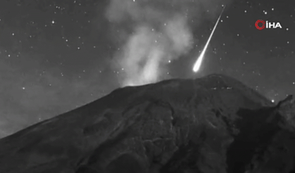 Yanardağı yakınında göktaşı görüldü