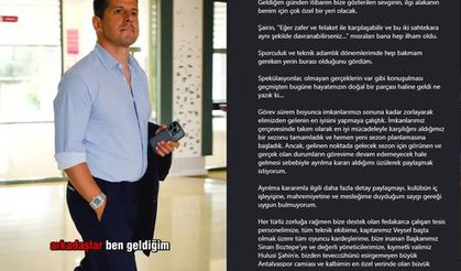 Emre Belözoğlu, Antalyaspor'dan istifa etti