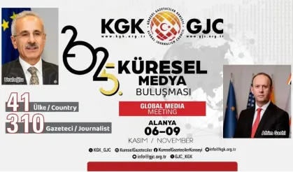 Alanya'ya 41 ülkeden 310 gazeteci geliyor: KGK “5. Küresel Medya Buluşması” başlıyor