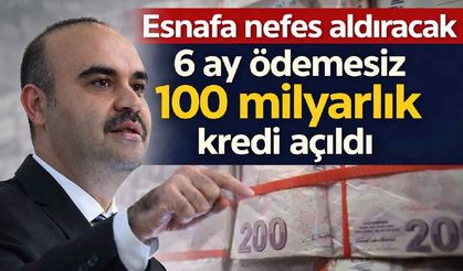 Esnafa nefes aldıracak 6 ay ödemesiz 100 milyarlık kredi açıldı