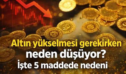 Altın yükselmesi gerekirken neden düşüyor? İşte 5 maddede nedeni