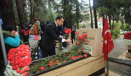 Alanya’da şehitler bayramda unutulmadı