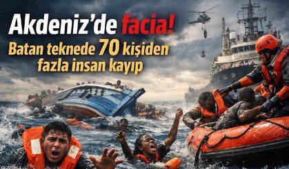 Akdeniz'de facia! Batan teknede 70 kişiden fazla insan kayıp