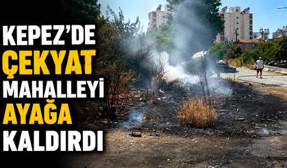 Kepez'de çekyat mahalleyi ayağa kaldırdı