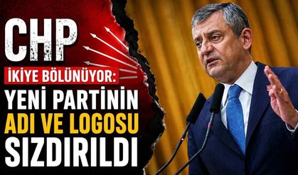 CHP ikiye bölünüyor: Yeni partinin adı ve logosu sızdırıldı