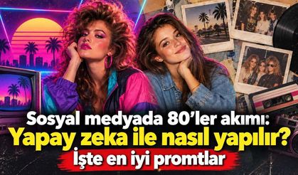 Sosyal medyada 80'ler akımı: Yapay zeka ile nasıl yapılır? İşte en iyi promtlar