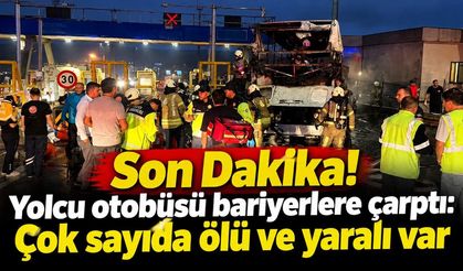 Son Dakika! Yolcu otobüsü bariyerlere çarptı: Çok sayıda ölü ve yaralı var