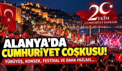 Alanya'da Cumhuriyet coşkusu sokaklara taşacak! İşte konserler ve kutlama programı