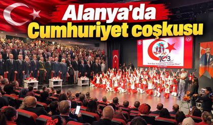 Alanya’da Cumhuriyet coşkusu