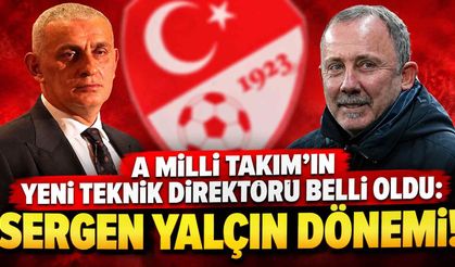 A Milli Takım'ın yeni teknik direktörü belli oldu: Sergen Yalçın dönemi!