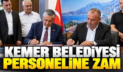 Kemer Belediyesi personeline yüzde 15 zam