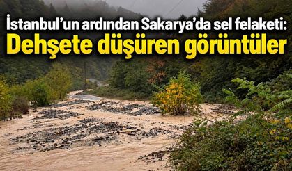 İstanbul'un ardından Sakarya'da sel felaketi: Dehşete düşüren görüntüler