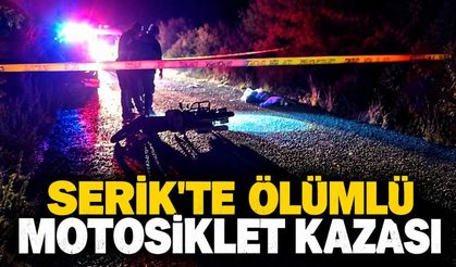 Serik'te motosiklet kazası: 16 yaşındaki Gürkan Eşli hayatını kaybetti