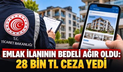 Emlak ilanının bedeli ağır oldu: 28 bin TL ceza yedi