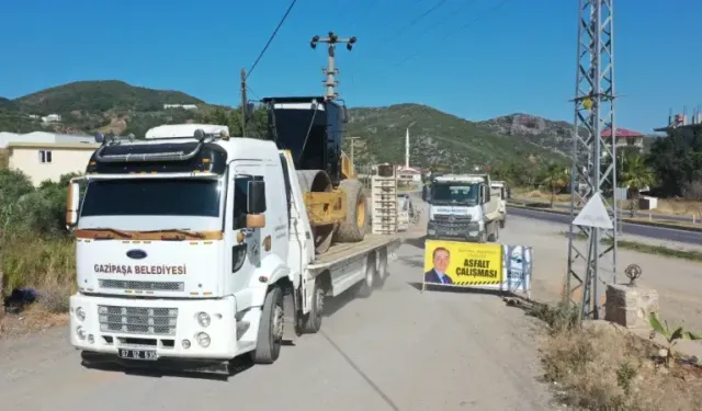 Gazipaşa Muzkent’te asfalt çalışmaları başladı