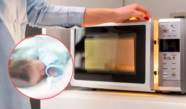 Yeni doğan bebeği mikrodalgaya atıp hayatına son verdi