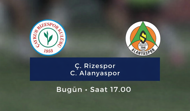 Alanyaspor Rize deplasmanında