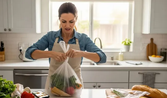 Düğümlü poşetleri yırtmaya son: Kendiliğinden açılıyor