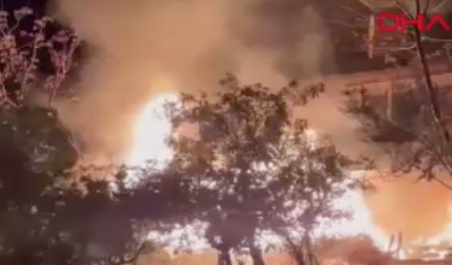 Alanya'da müstakil evde korkutan yangın