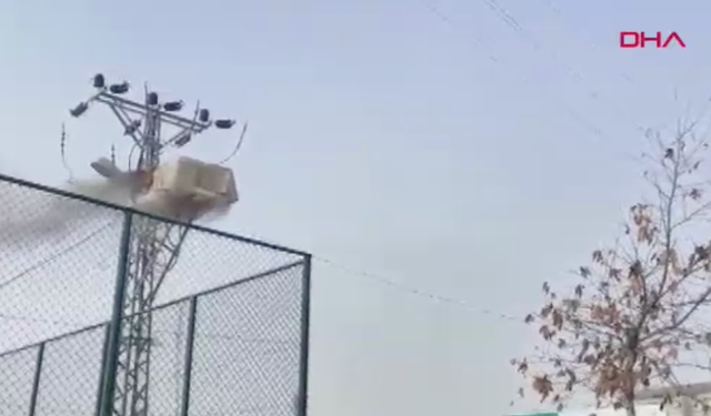 Elektrik trafosunda yangın çıktı