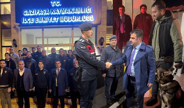 Gazipaşa Kaymakamı Korkutata güvenlik güçlerini ziyaret etti