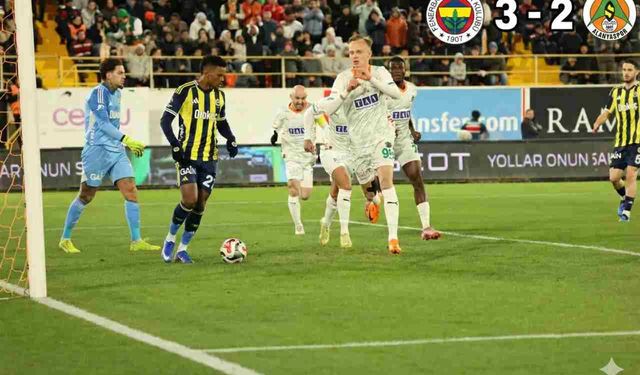 Alanyaspor Kanarya'yı elinden kaçırdı: 2-3