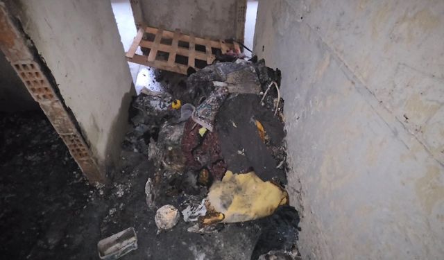 İnşaatta çıkan yangında cansız beden bulundu