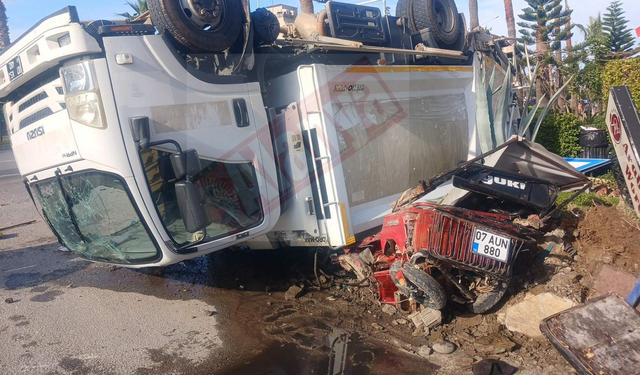 Alanya'da yaşanan korkunç kazanın görüntüleri ortaya çıktı