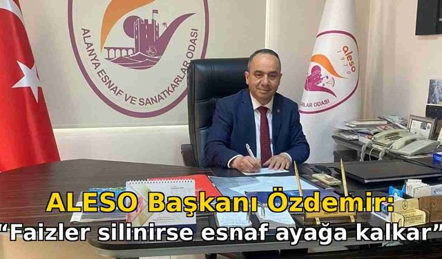 ALESO Başkanı Özdemir: "Faizler silinirse esnaf ayağa kalkar"