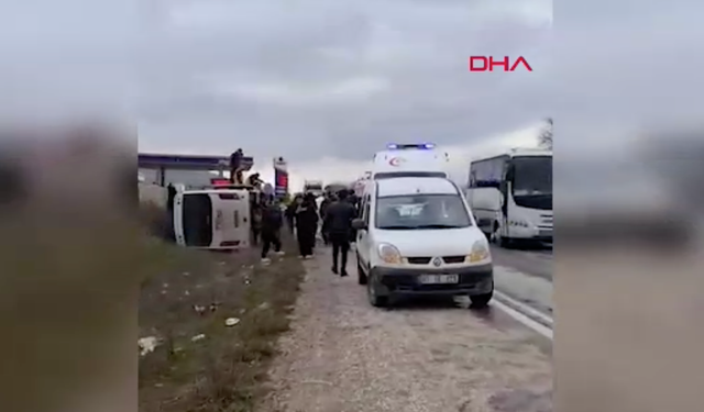 Öğrenci servisi kazaya karıştı: 6 yaralı