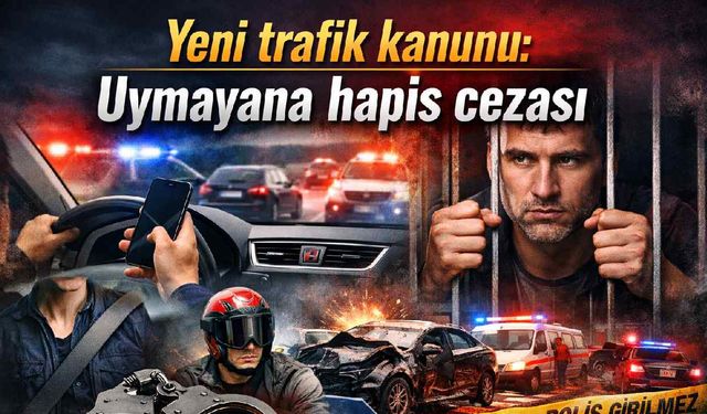Yeni trafik kanunu: Uymayana hapis cezası