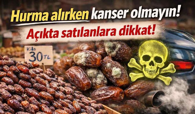 Hurma alırken kanser olmayın! Açıkta satılanlara dikkat!