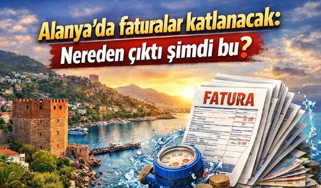 Alanya'da faturalar katlanacak: Nereden çıktı şimdi bu?