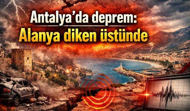 Antalya'da deprem: Alanya diken üstünde