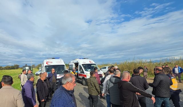 Manavgat'ta iki belediye aracı çarpıştı