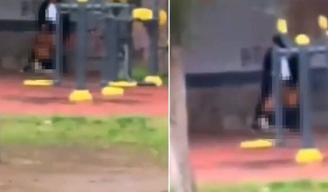 Cizre’de parkta gündüz yaşananlar tepki topladı