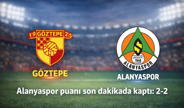 Alanyaspor puanı son dakikada kaptı: 2-2