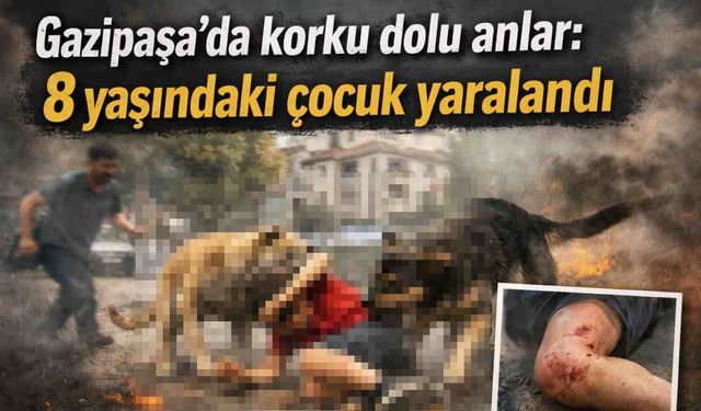 Gazipaşa'da korku dolu anlar: 8 yaşındaki çocuk yaralandı