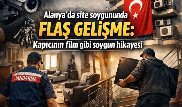 Alanya'da site soygununda flaş gelişme: Kapıcının film gibi soygun hikayesi