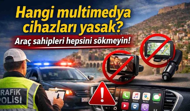 Hangi multimedya cihazları yasak? Araç sahipleri hepsini sökmeyin!