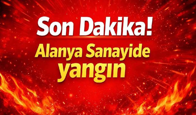 Son Dakika! Alanya Sanayide yangın