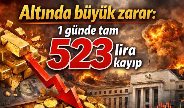 Altında büyük zarar:1 günde tam 523 lira kayıp