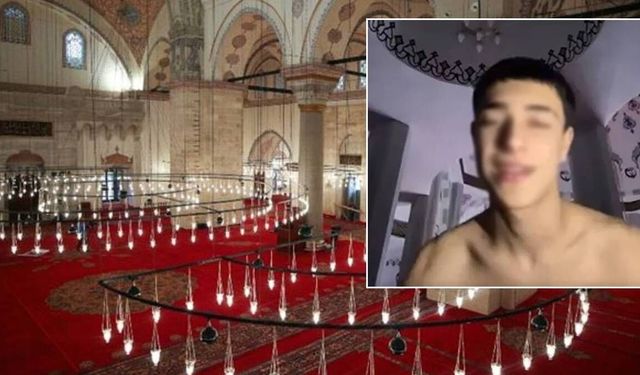 Camide yarı çıplak video çekti: Tepkiler çığ gibi büyüdü; tutuklandı