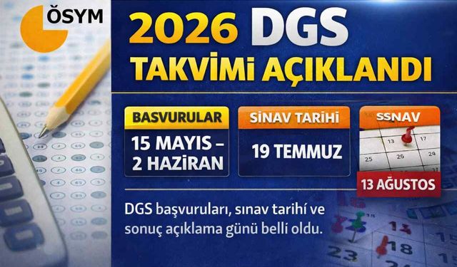2026 DGS Takvimi Açıklandı: Başvuru ve Sınav Tarihleri Netleşti