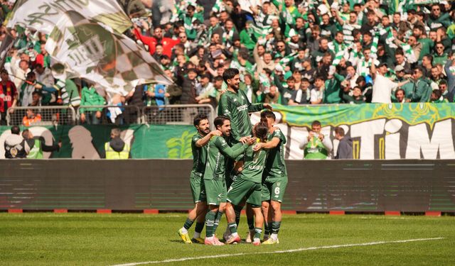 Bursaspor liderliğini sürdürdü: Şampiyonluk için geri sayım başladı