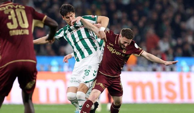 Trabzonspor Konya deplasmanında 2-1 mağlup oldu