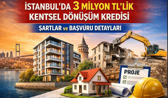3 milyon TL’lik kentsel dönüşüm kredisi: Kimler yararlanacak, şartlar neler?